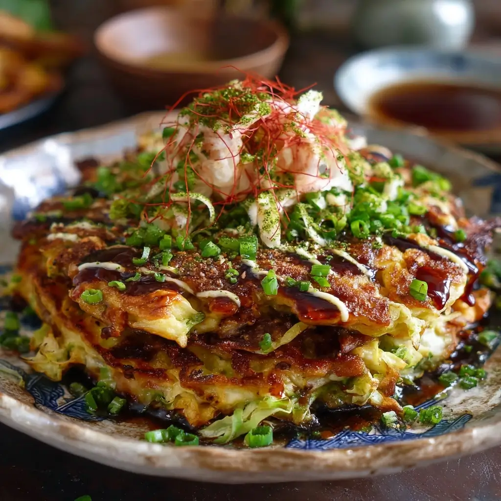 Okonomiyaki (Japanese Cabbage Pancake)