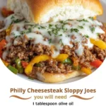 Philly Cheesesteak Sloppy Joes