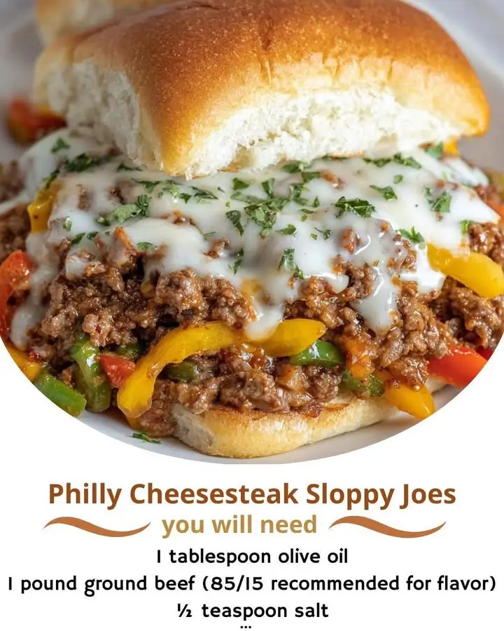 Philly Cheesesteak Sloppy Joes
