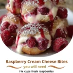 Raspberry Cream Cheese Bites