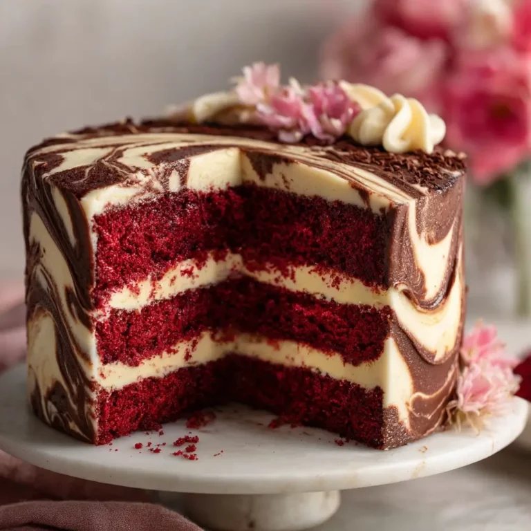 Red Velvet Chocolate Swirl Cake