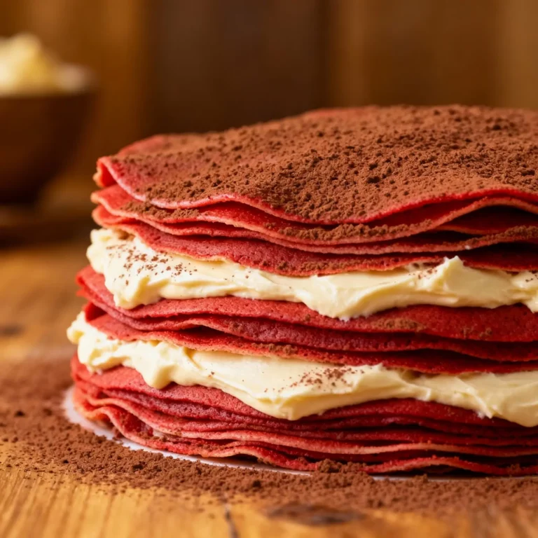 Red Velvet Crepe Cake