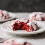 Red Velvet Crinkle Cookies