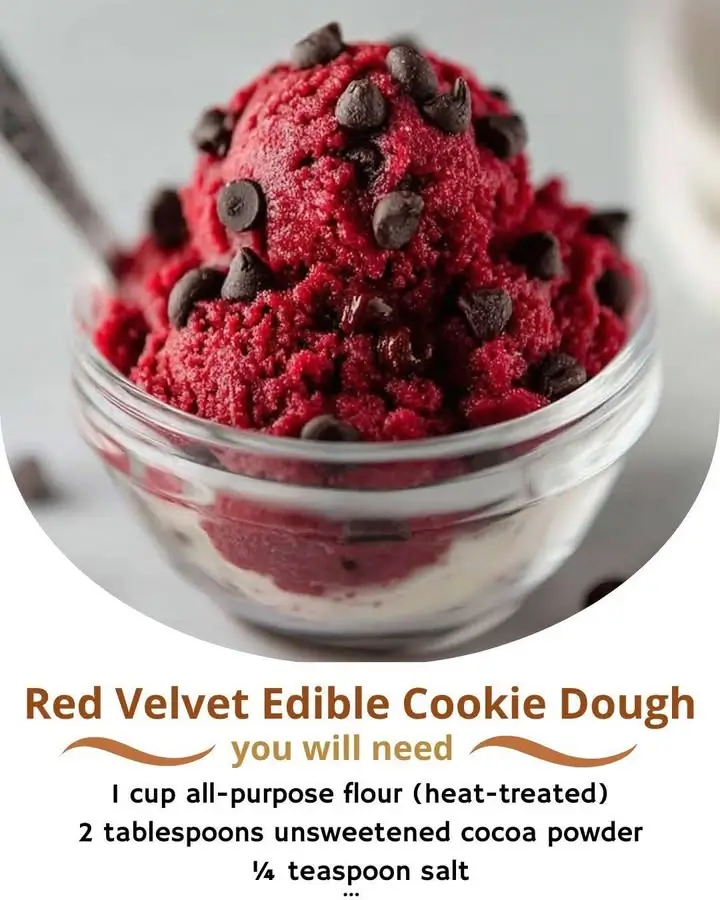 Red Velvet Edible Cookie Dough