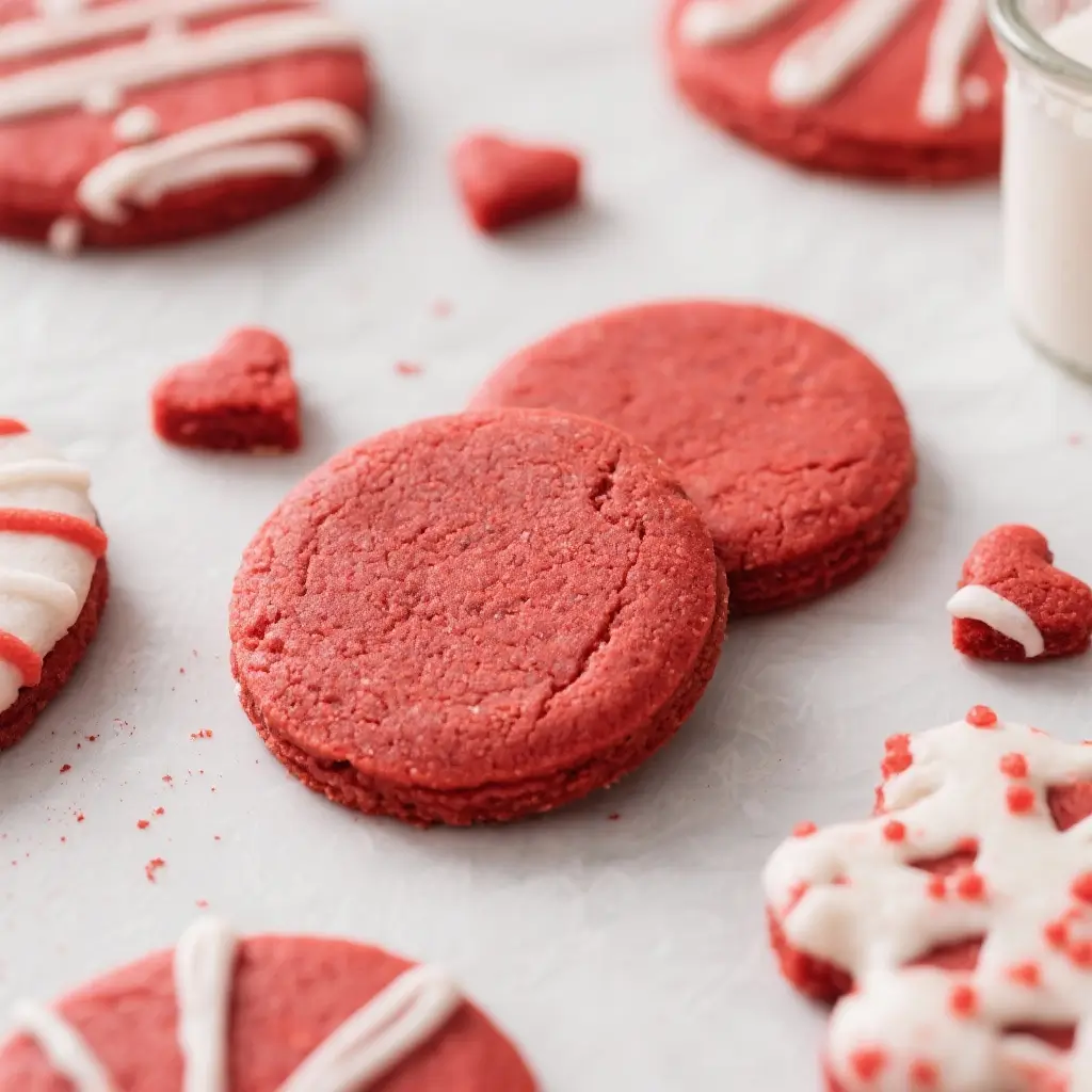 Red Velvet Sugar Cookies