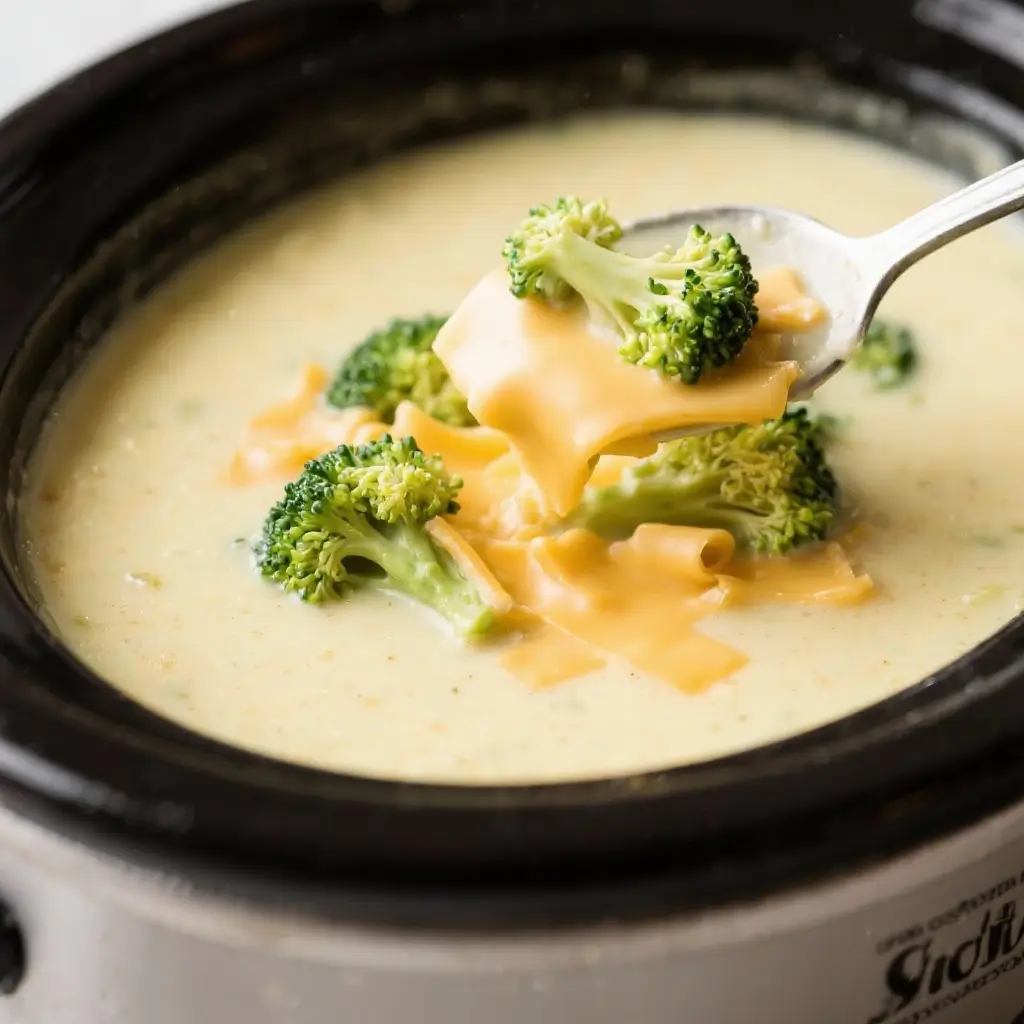 Slow-Cooker Broccoli Cheese Soup