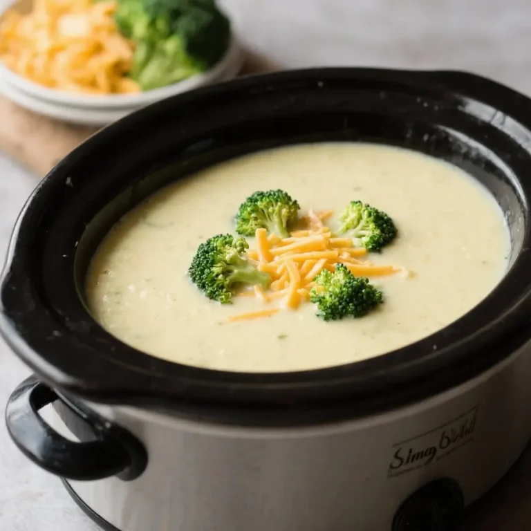 Slow-Cooker Broccoli Cheese Soup