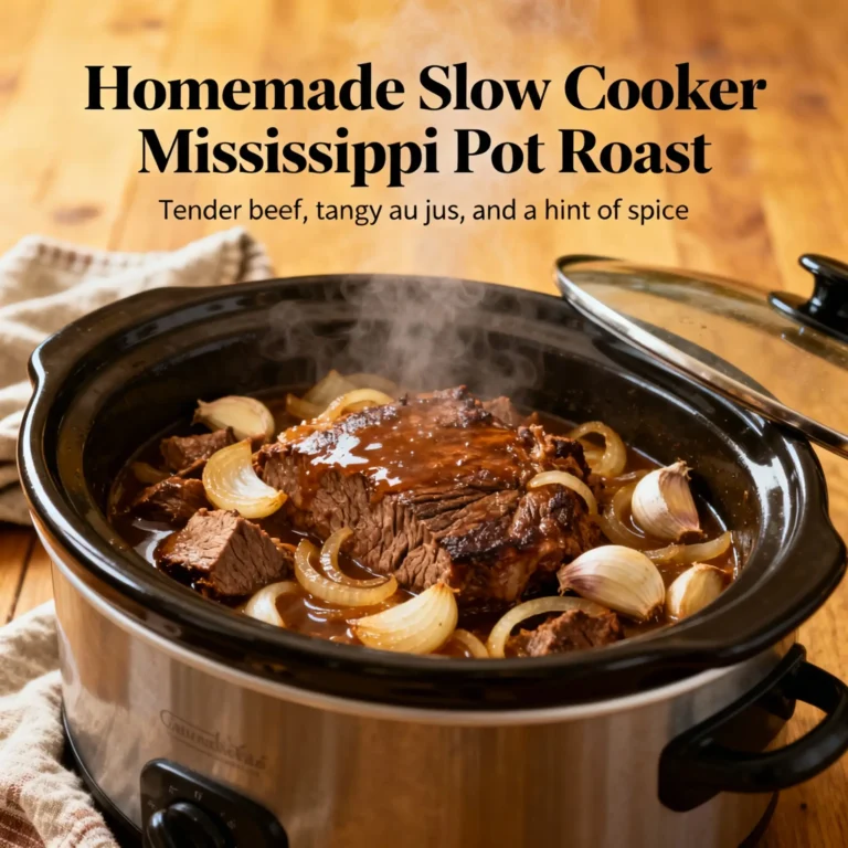Slow Cooker Mississippi Pot Roast