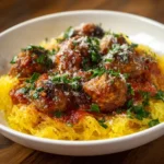 Spaghetti Squash with Meatballs
