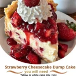 Strawberry Cheesecake Dump Cake