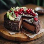 Vegan Raw Chocolate Avocado Cake