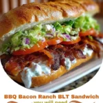 BBQ Bacon Ranch BLT Sandwich