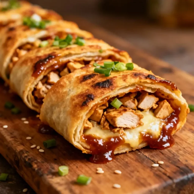 BBQ Chicken Pizza Rolls