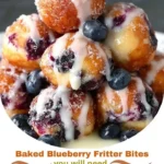 Baked Blueberry Fritter Bites