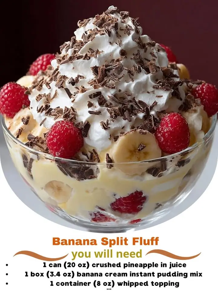 Banana Split Fluff: The Ultimate Creamy No-Bake Dessert for Any Occasion