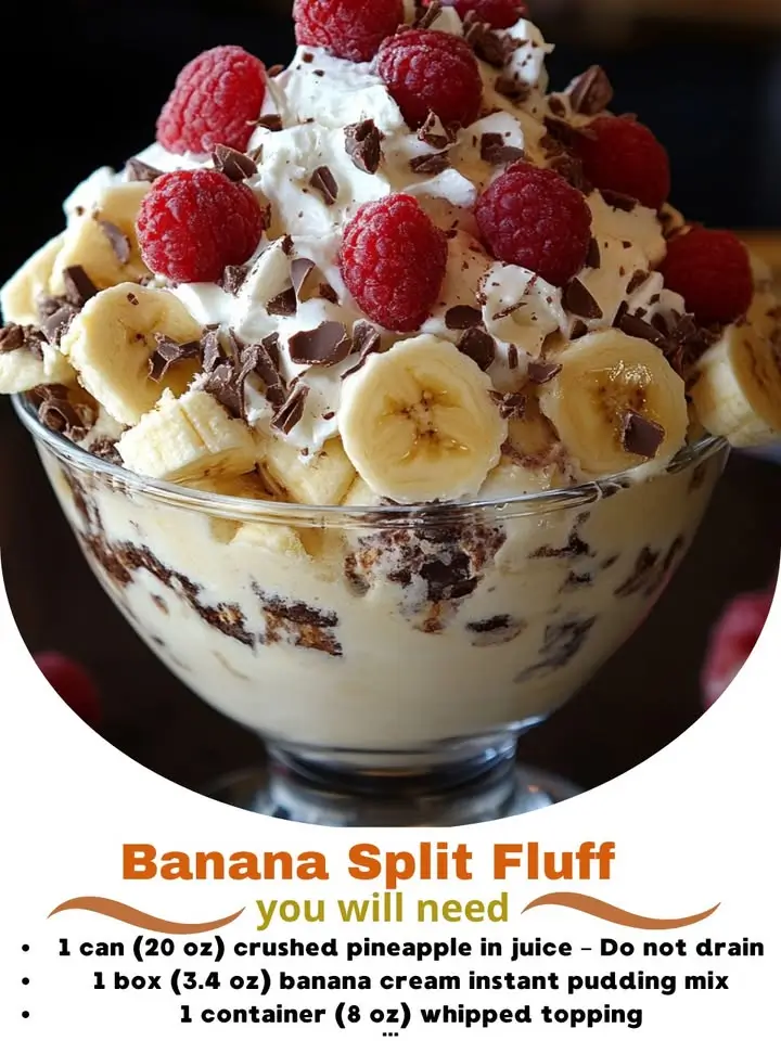 Banana Split Fluff: The Ultimate Creamy No-Bake Dessert for Any Occasion