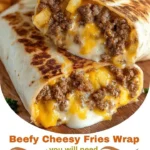 Beefy Cheesy Fries Wrap