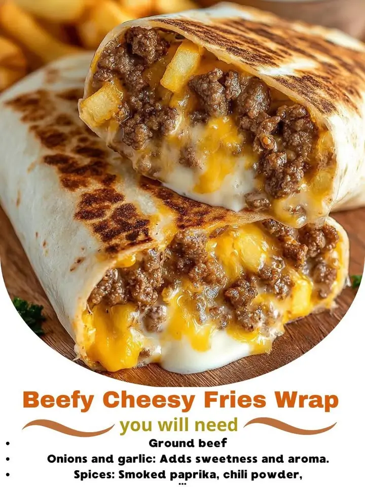 Beefy Cheesy Fries Wrap