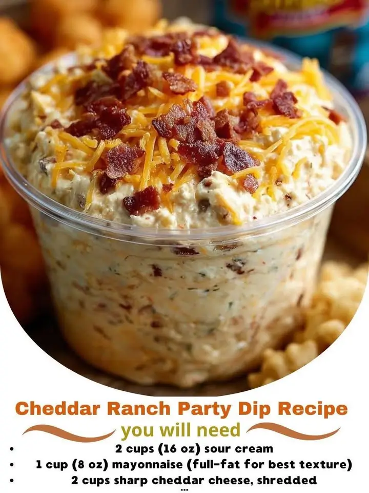 Cheddar Ranch Party Dip Recipe