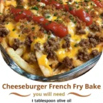 Cheeseburger French Fry Bake