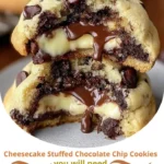 Cheesecake Stuffed Chocolate Chip Cookies