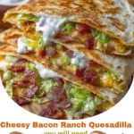 Cheesy Bacon Ranch Quesadilla – A Crispy, Cheesy, Bacon-Lover’s Dream