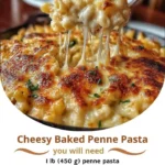Cheesy Baked Penne Pasta