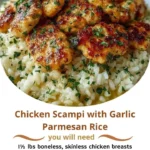 Chicken Scampi with Garlic Parmesan Rice