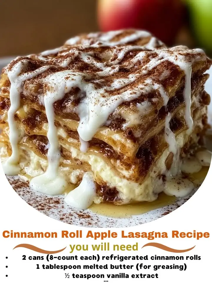 Cinnamon Roll Apple Lasagna Recipe