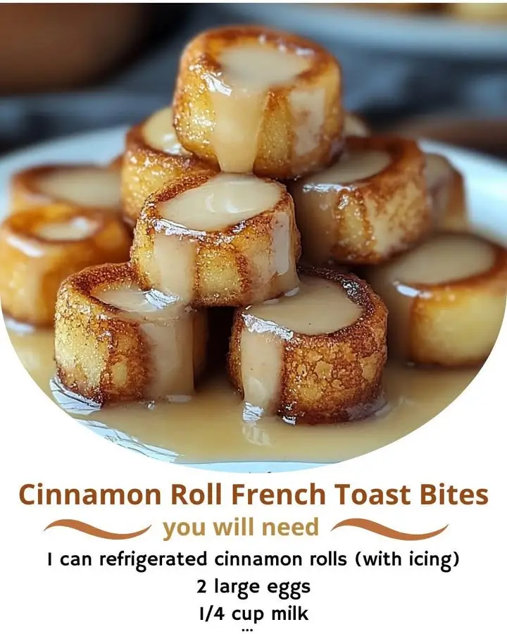 Cinnamon Roll French Toast Bites