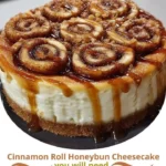 Cinnamon Roll Honeybun Cheesecake