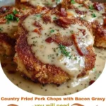 Country Fried Pork Chops with Bacon Gravy