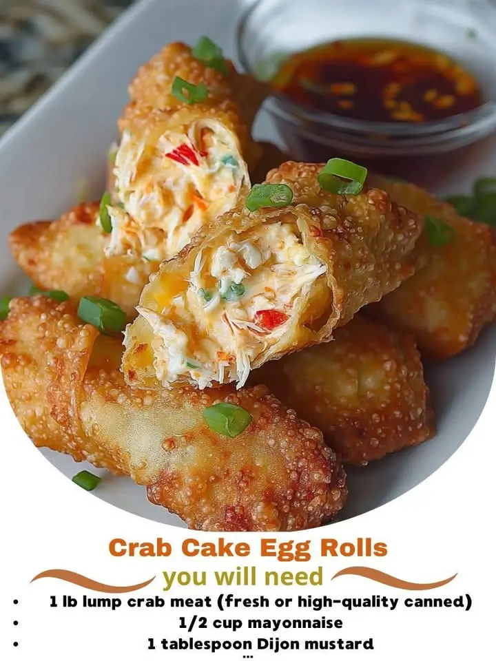 Crab Cake Egg Rolls