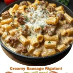Creamy Sausage Rigatoni