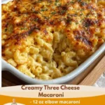 Creamy Three Cheese Macaroni