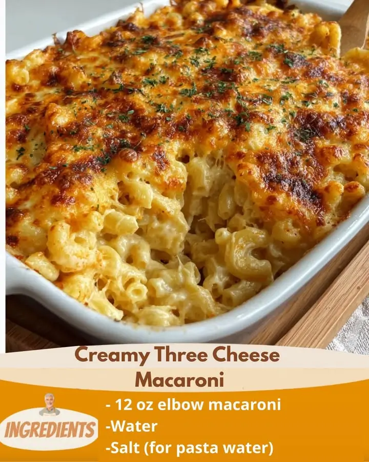 Creamy Three Cheese Macaroni