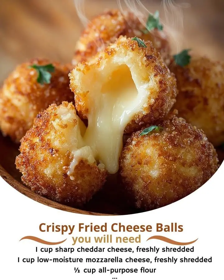 Crispy Fried Cheese Balls – Golden Crunch Meets Gooey Delight!