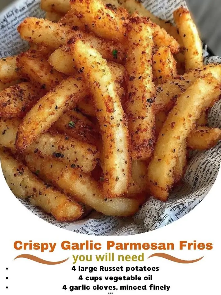 Crispy Garlic Parmesan Fries Recipe
