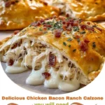 Delicious Chicken Bacon Ranch Calzone