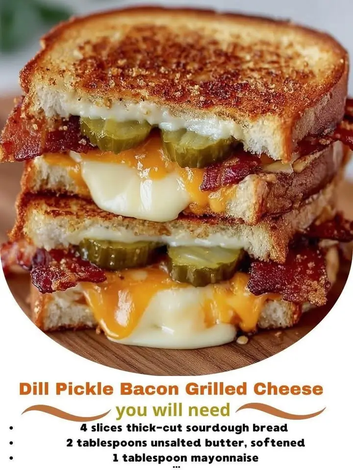Dill Pickle Bacon Grilled Cheese