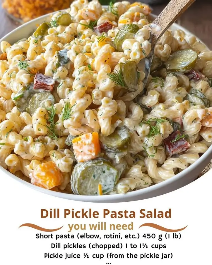 Dill Pickle Pasta Salad
