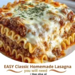 EASY Classic Homemade Lasagna
