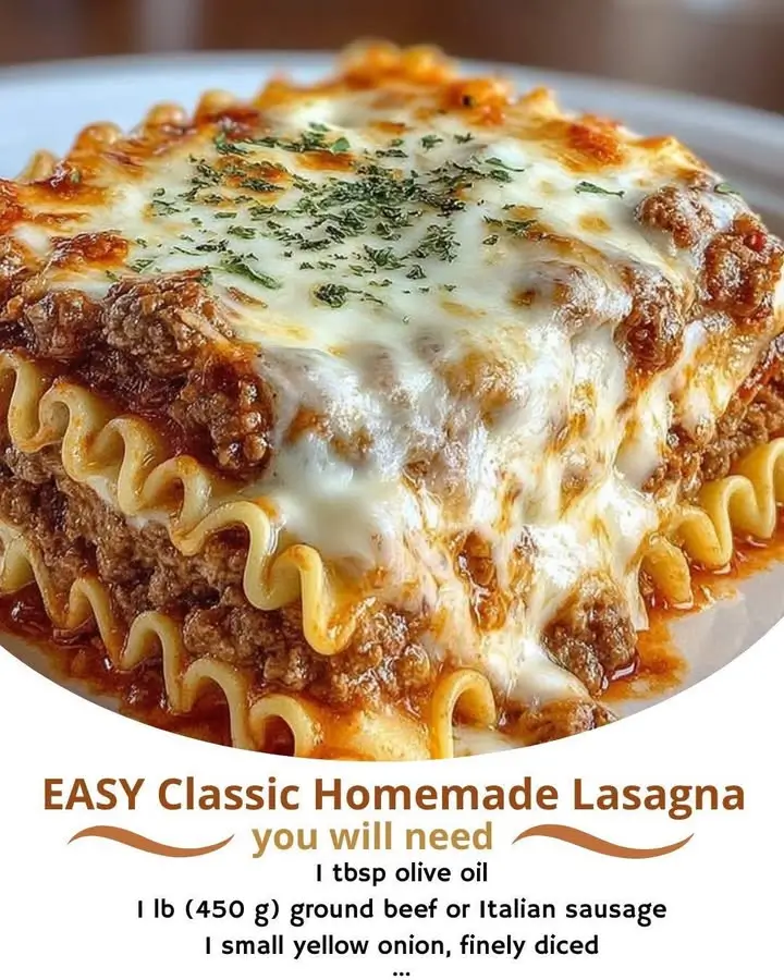 EASY Classic Homemade Lasagna
