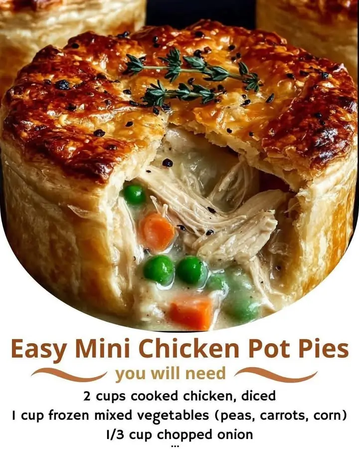 Easy Mini Chicken Pot Pies