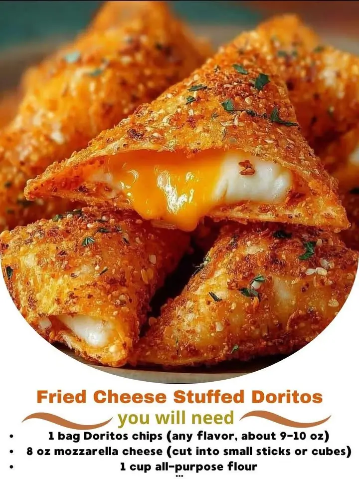 Fried Cheese Stuffed Doritos