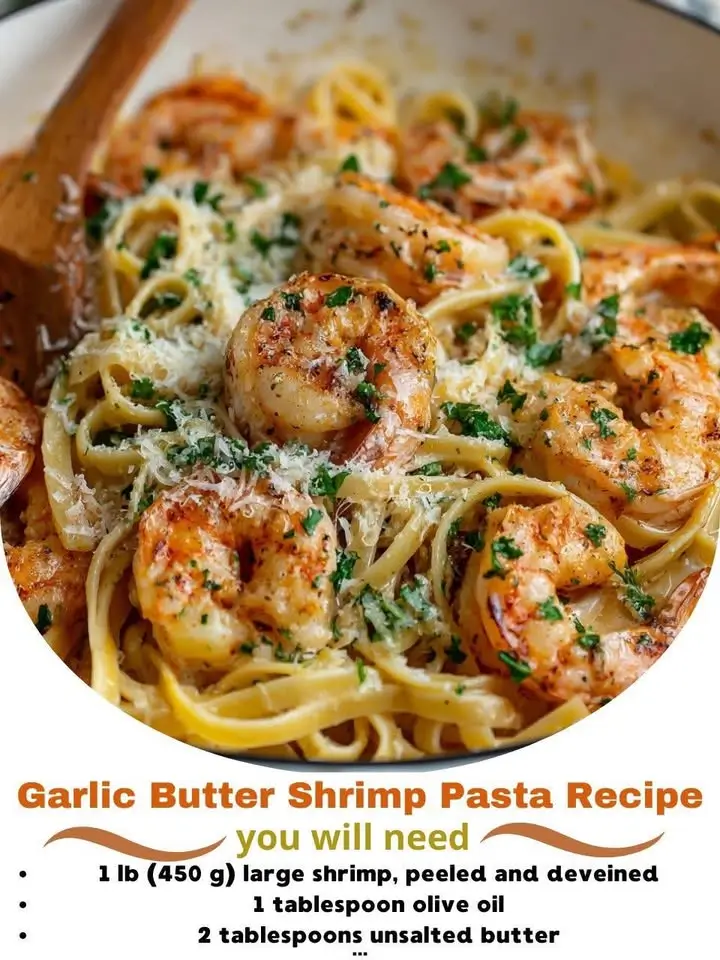 Garlic Butter Shrimp Pasta Recipe