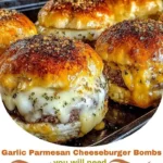 Garlic Parmesan Cheeseburger Bombs