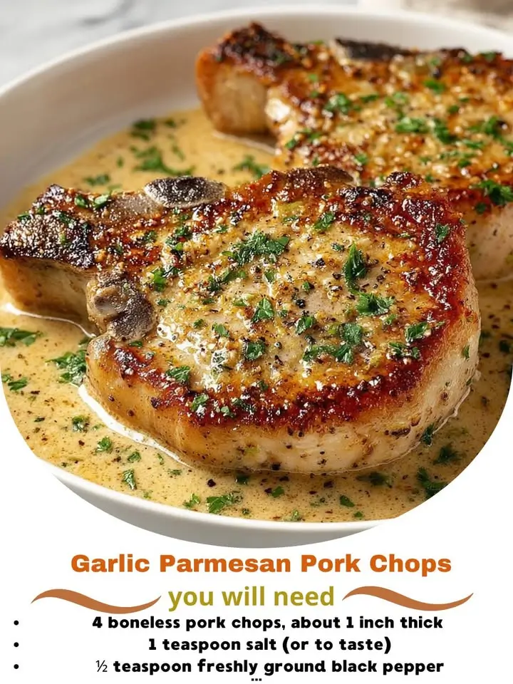 Garlic Parmesan Pork Chops Recipe – Juicy, Flavor-Packed, and Irresistibly Crispy
