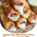 Golden Ham Mozzarella Sticks