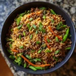 Ground Beef Ramen Stir Fry
